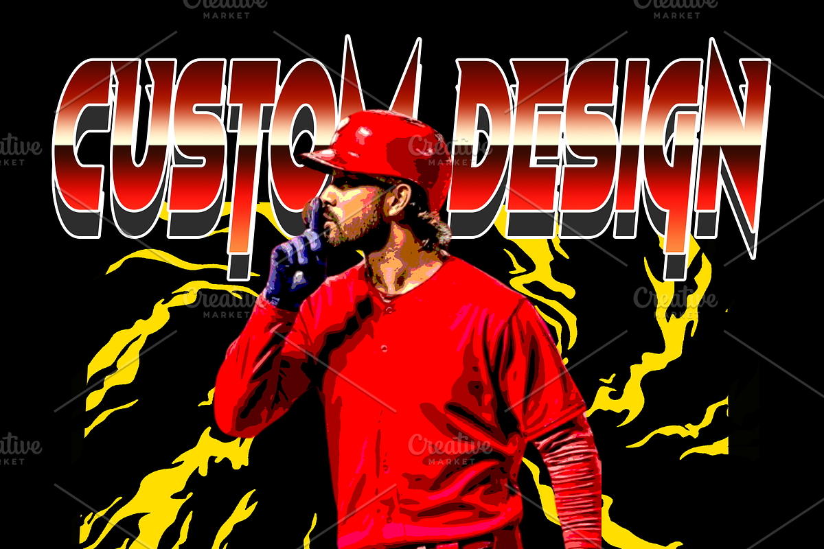 Custom Sports T-Shirt Design PSD preview 4
