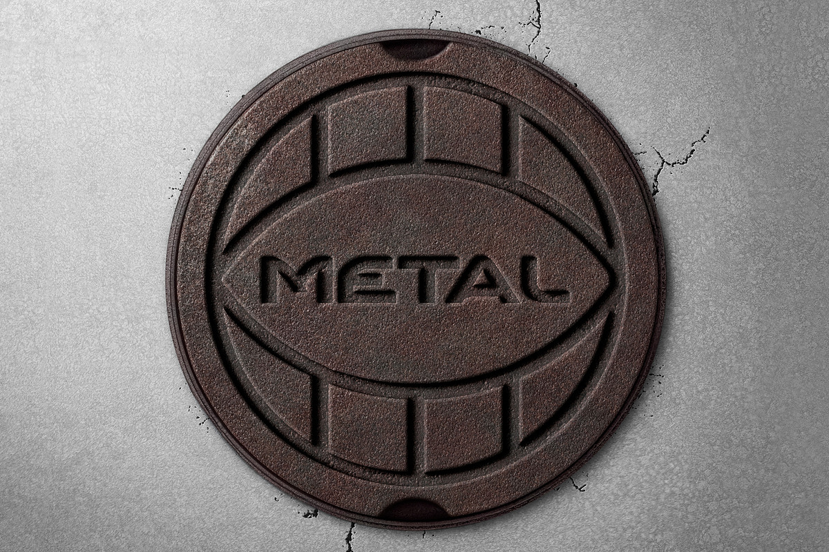 Engraved Manhole Cover Logo Mockup, a Product Mockup by DesignNeutrons (Photo 3 of 4)