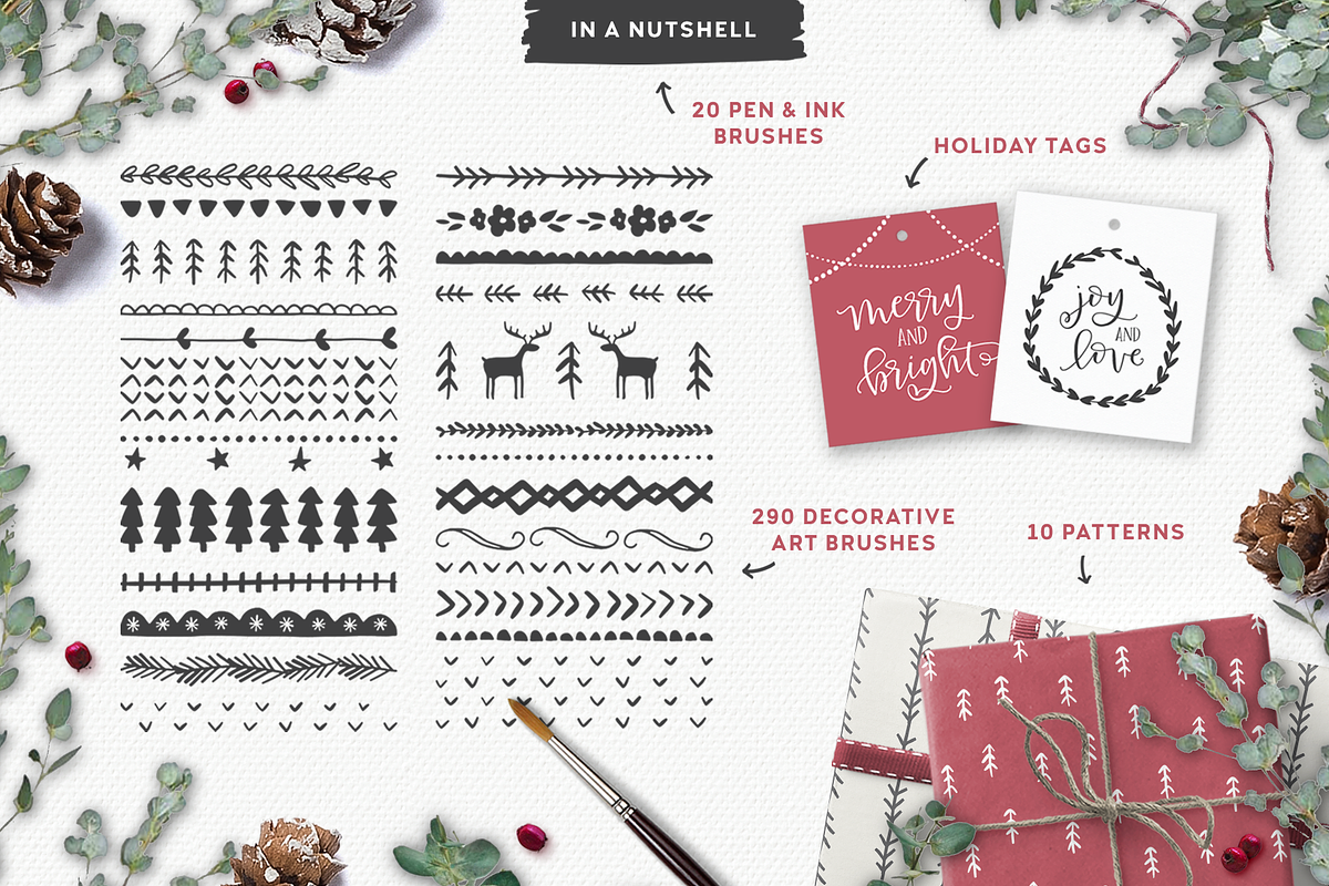 Sweater Weather Vector Brushes, a Brush Add-On by Emily Spadoni (Photo 2 of 11)