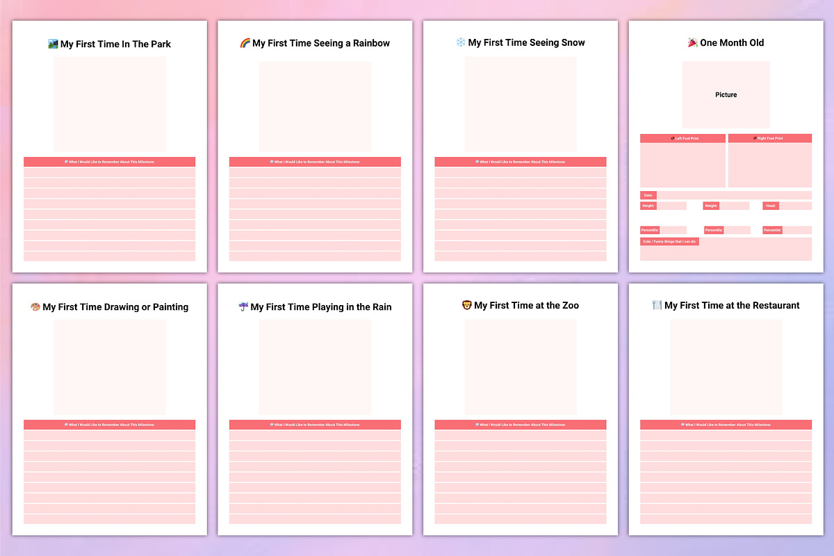 Baby Memory Book canva, a Stationery Template by Designmela01 (Photo 5 of 6)