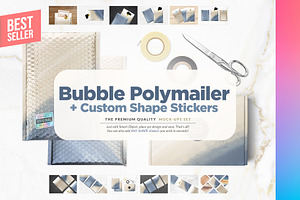 Bubble Polymailer 12xMock-ups