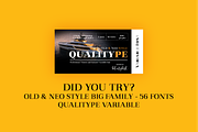 Qualitype Neo, a Serif Font by BULENT YUKSEL (Thumbnail 5 of 28)