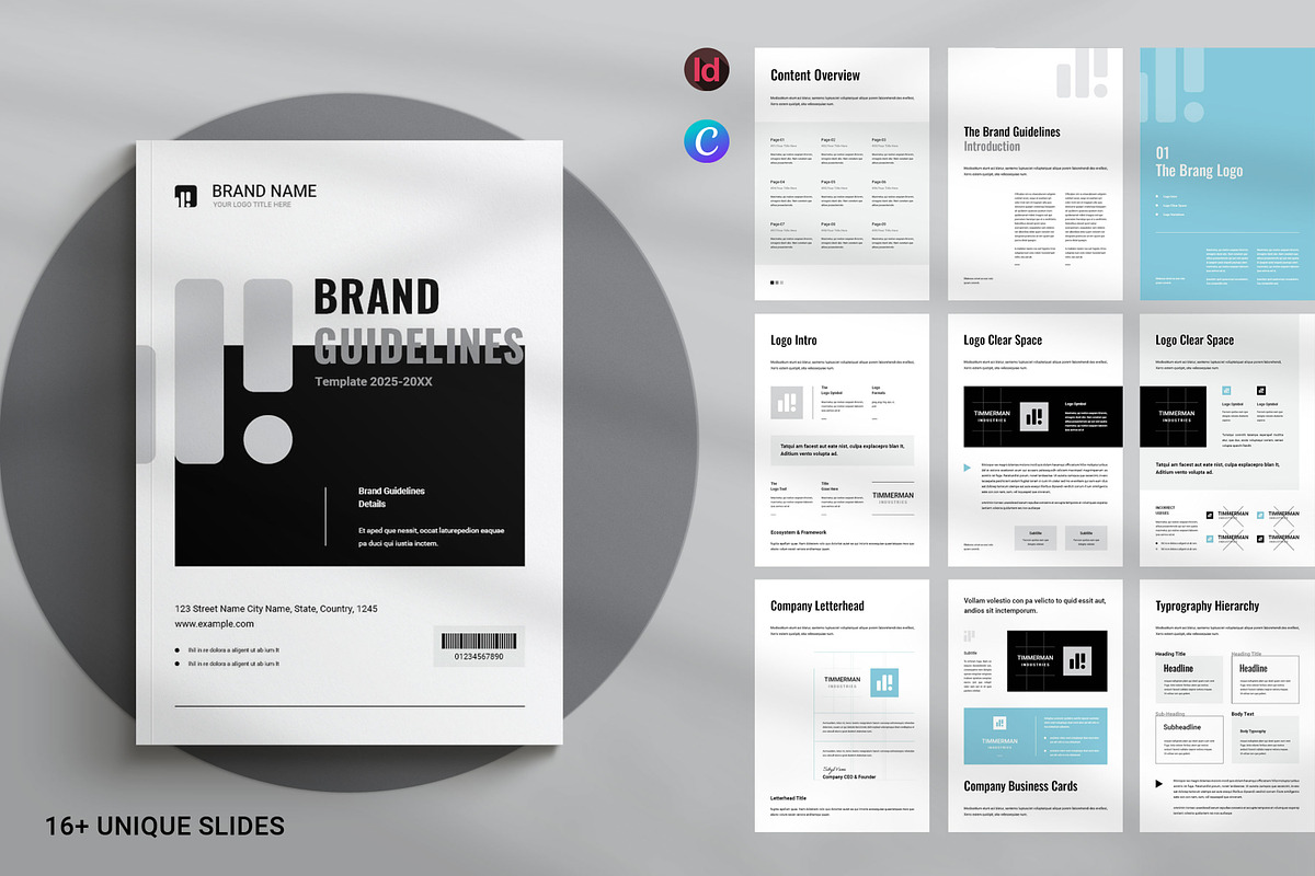 Brand Guideline Brochure Template, a Brochure Template by RsmBoutique2021 (Photo 1 of 5)
