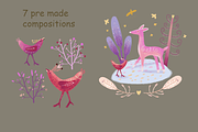 Enchanted Forest Clipart Set, an Illustration by FaliushViktoriaArtist (Thumbnail 6 of 10)