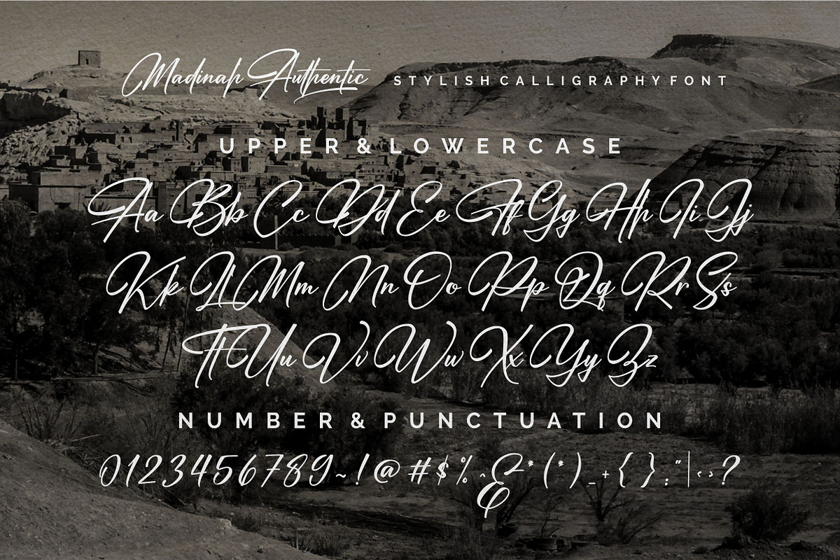 Madinah Authentic | Stylish Font, a Script Font by ErgibiStudio (Photo 10 of 10)