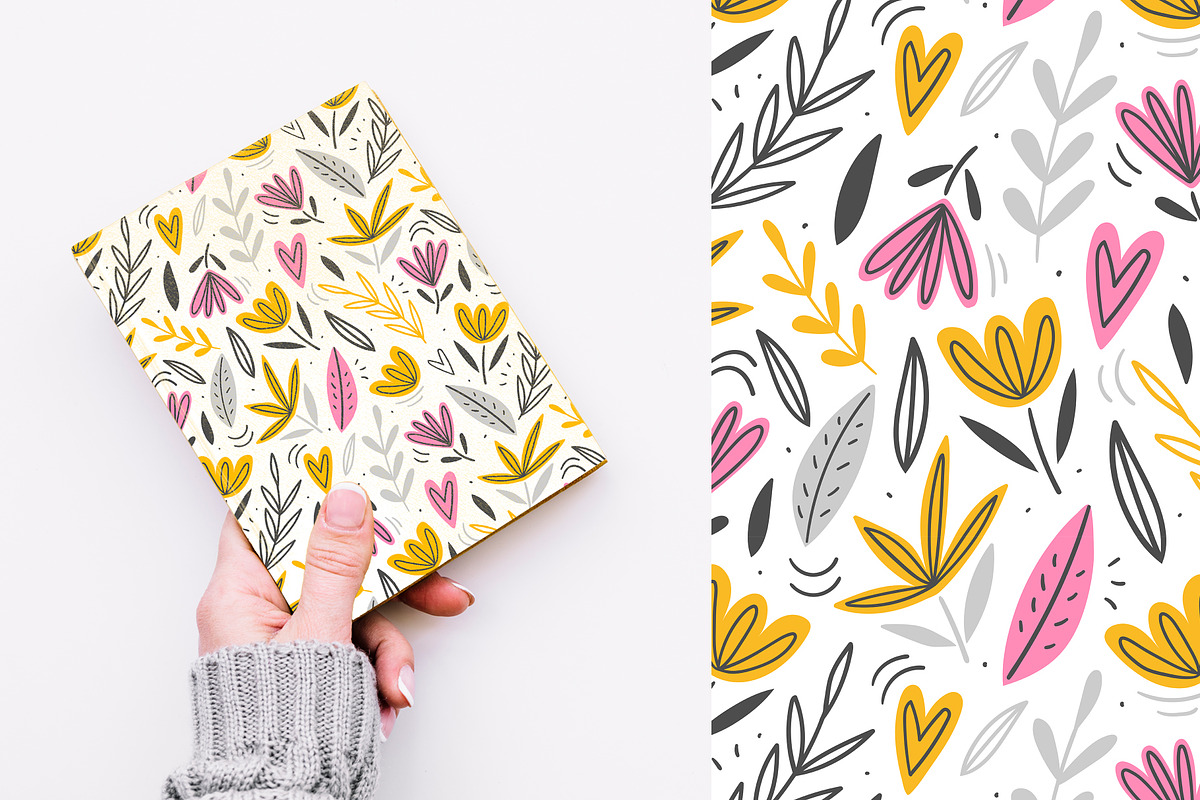 Floral seamless pattern, a Pattern Graphic by hanifa_design (Photo 4 of 11)