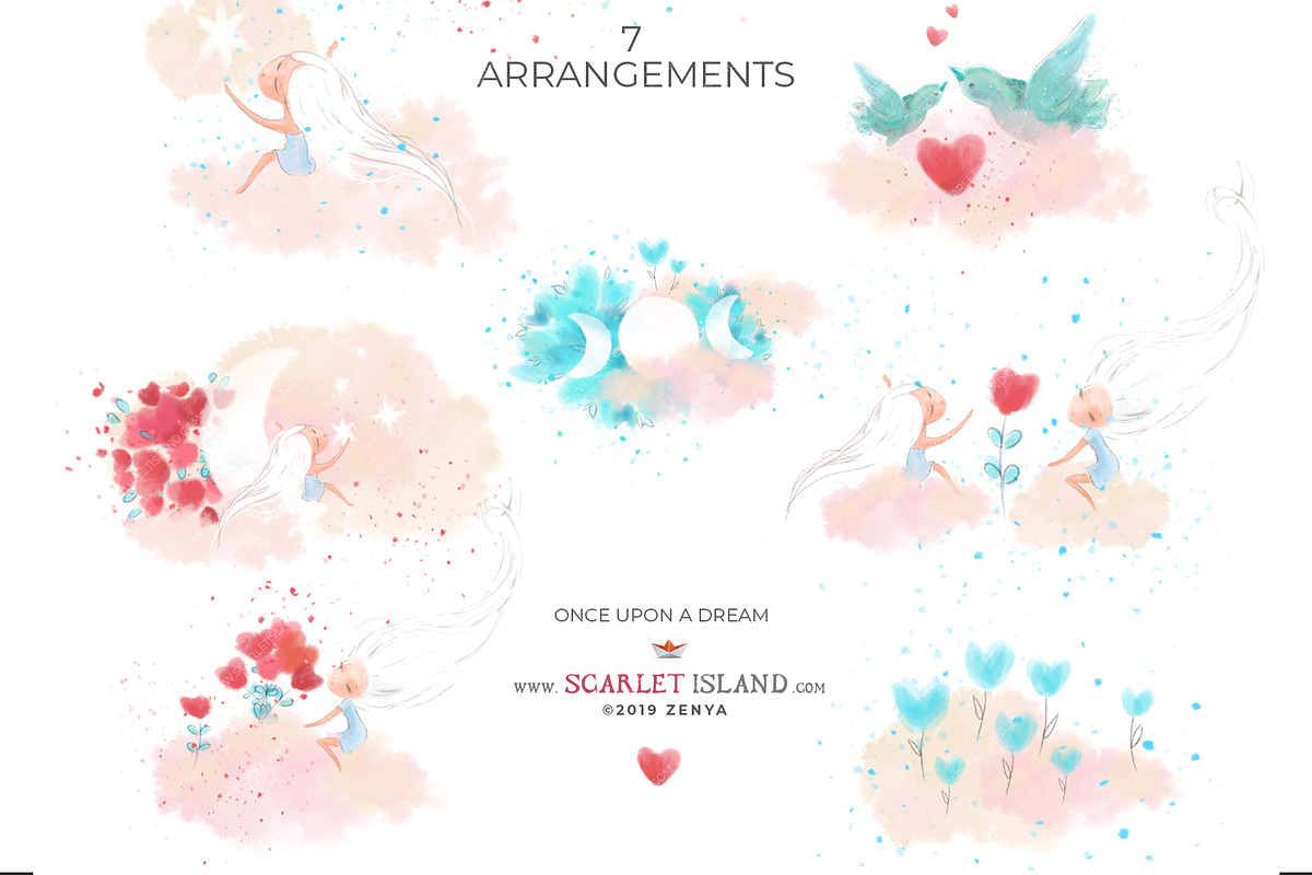 Once Upon A Dream Clipart, an Illustration by Scarlet Island (Photo 3 of 6)