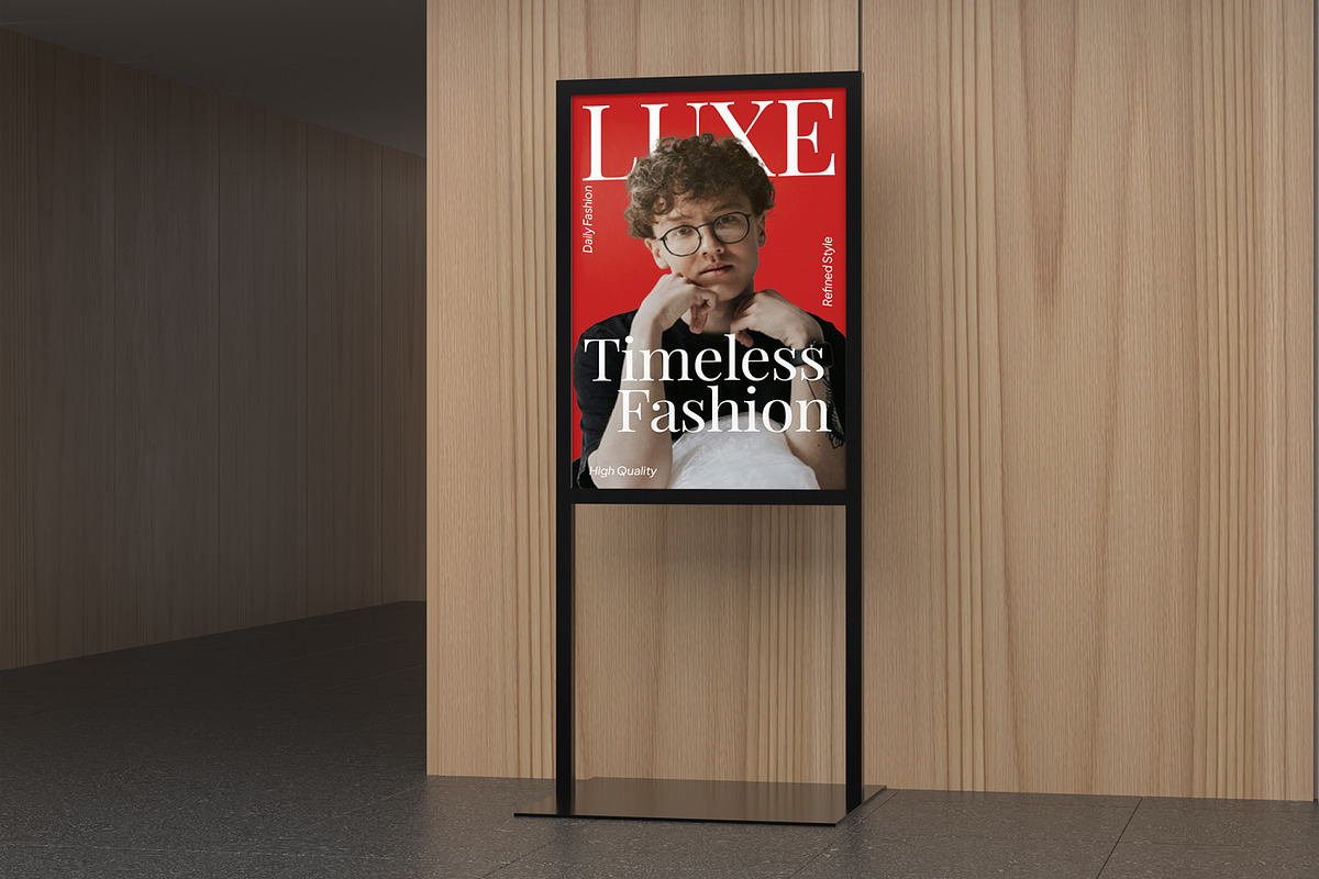 Vertical Indoor Ads Standee Mockup, an Advertising Mockup by Permadi Creative (Photo 5 of 5)