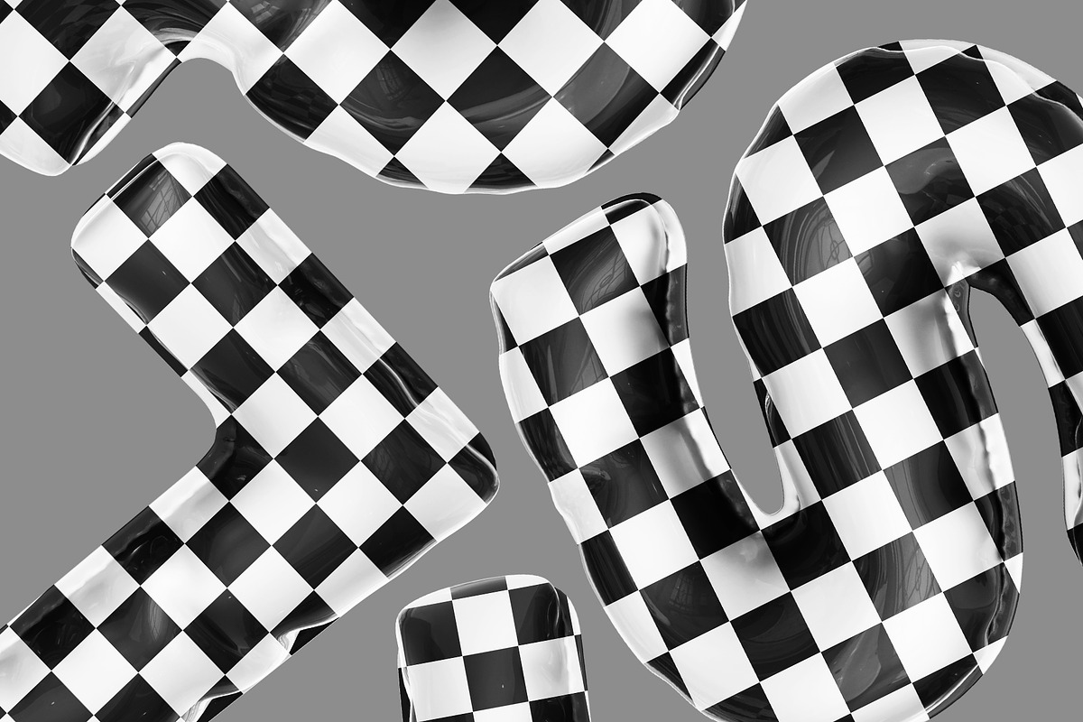 Boom - Postmodern 3D Font, an Object Graphic by Alina Sh (Photo 5 of 8)