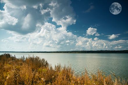 landscape near the river, a Photo by Pictures for you!!!!!!!!!