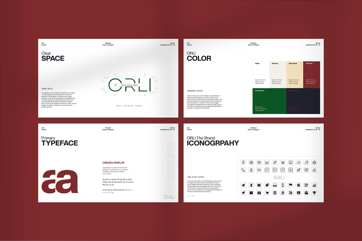 ORLI | Brand Guideline Template, a Presentation Template by Graphpexel (Photo 8 of 9)