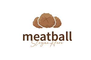 Fast food meatball logo a food stall, a Branding & Logo Template by Maylianaw28