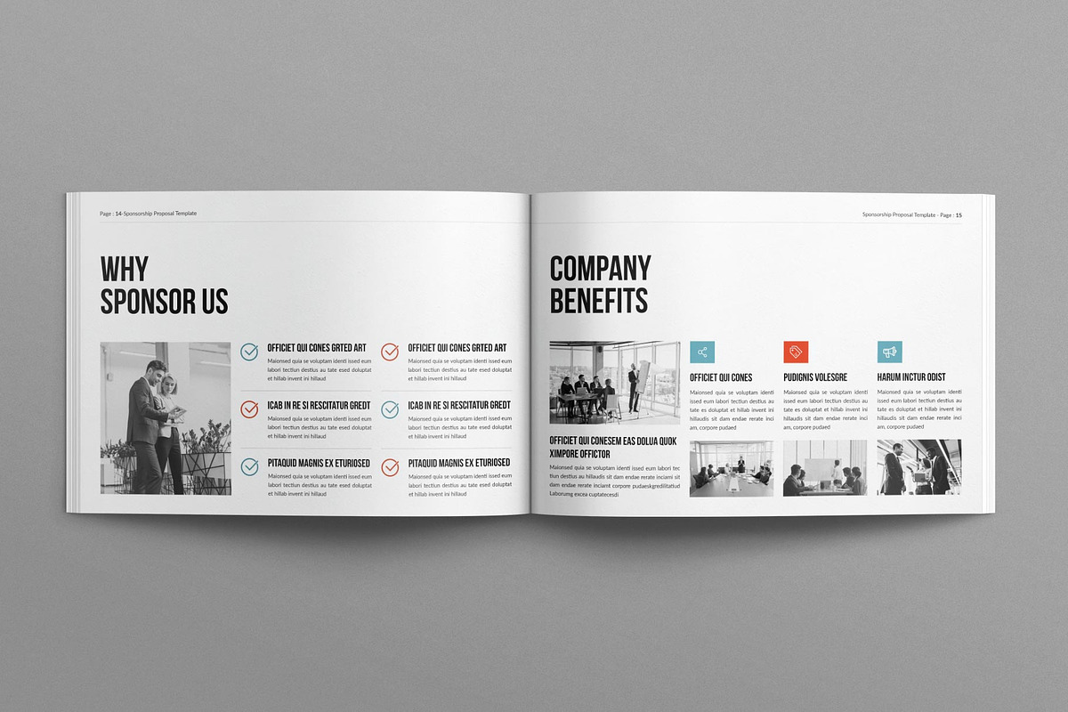 Sponsorship Proposal Template, a Brochure Template by E-Type (Photo 6 of 8)