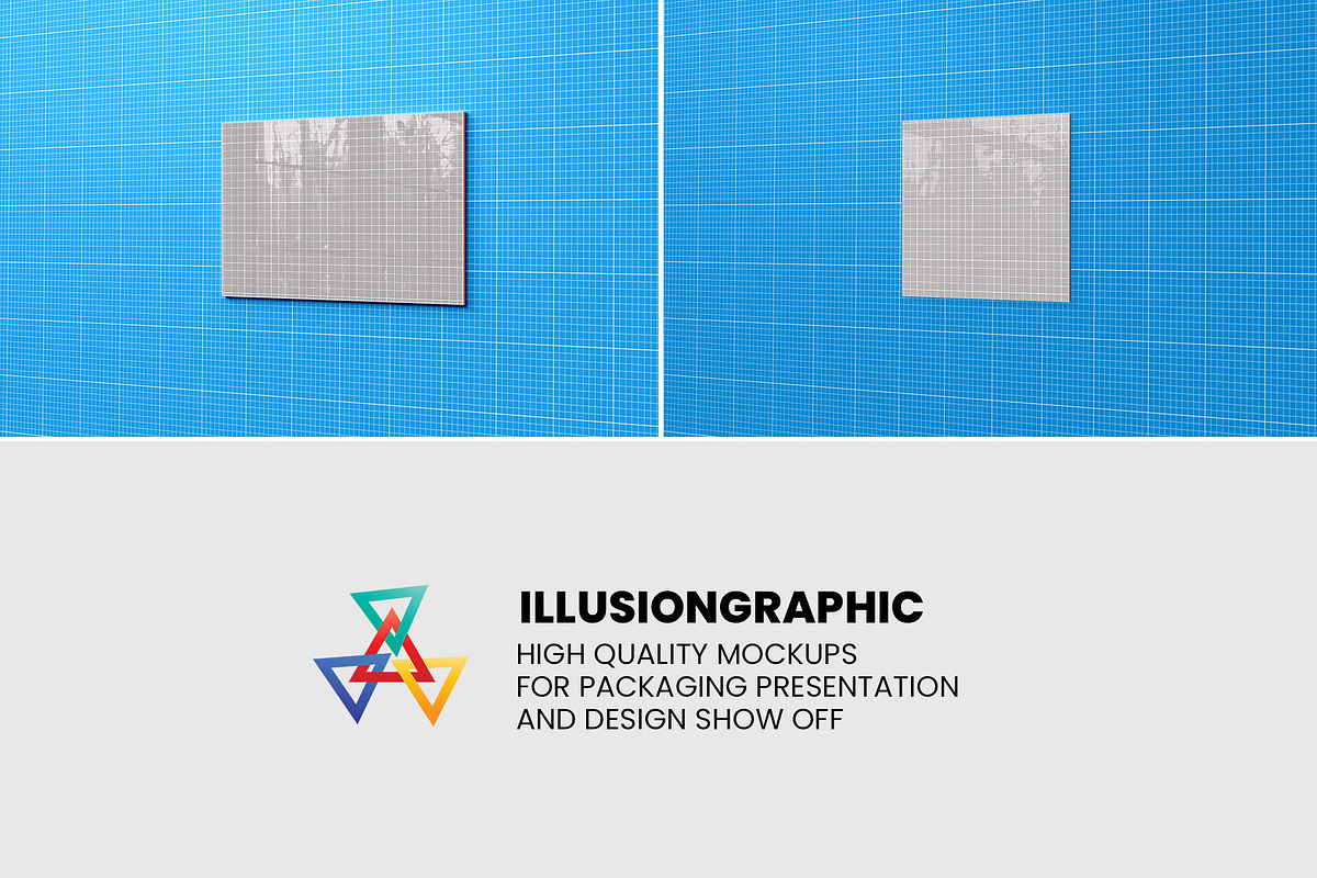 Glass Poster Canvas Mockup - 6 views, an Advertising Mockup by Illusiongraphic (Photo 18 of 18)