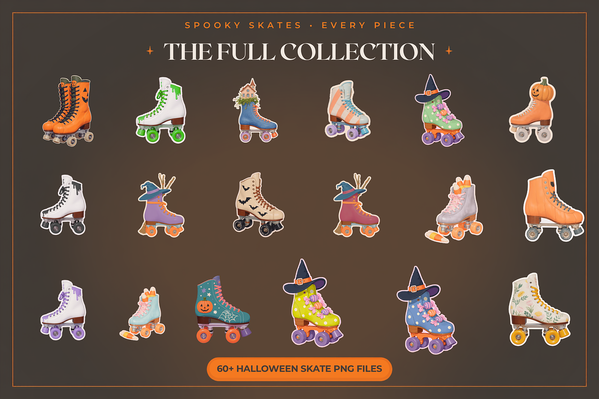 Halloween Roller Skates Clipart, an Object Graphic by Jakayla Digital Co (Photo 11 of 15)