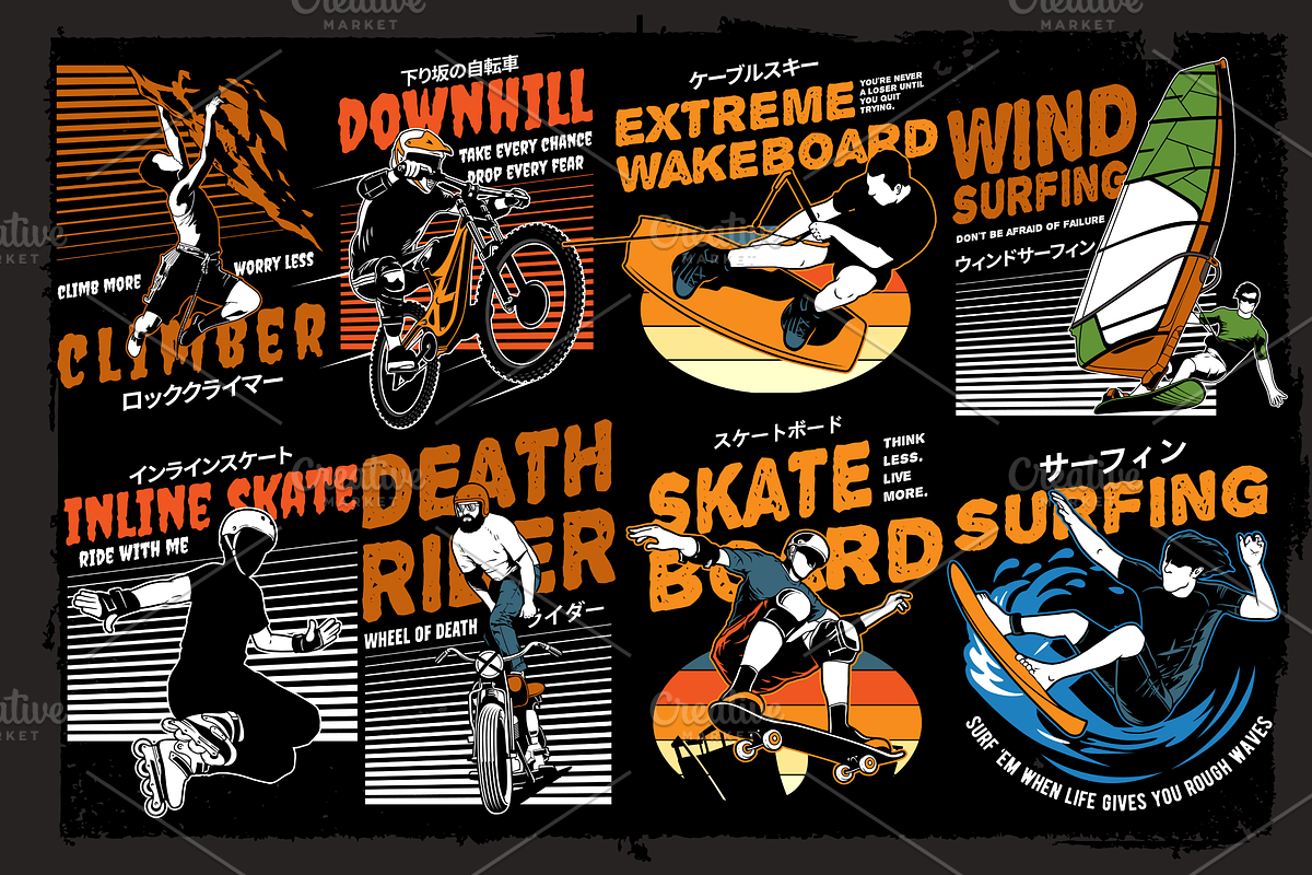 Extreme sport collection bundle, a Person Illustration by The BolzStudio (Photo 2 of 7)