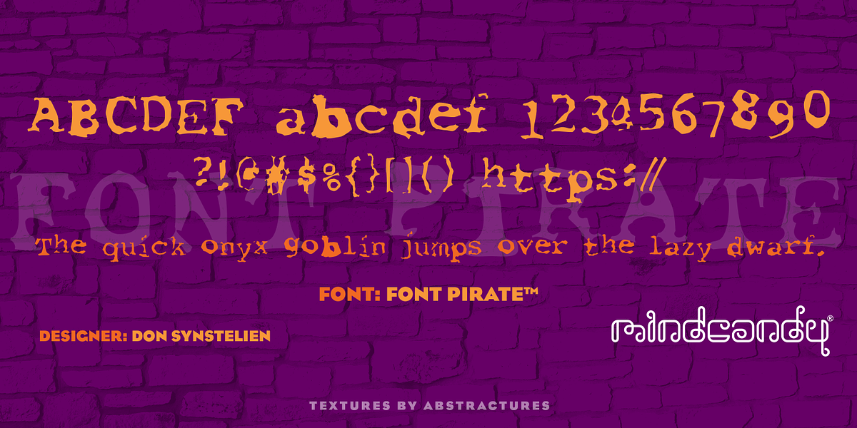 Font Pirate™, a Font by MINDCANDY