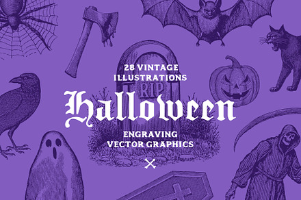 Vintage Halloween Illustrations