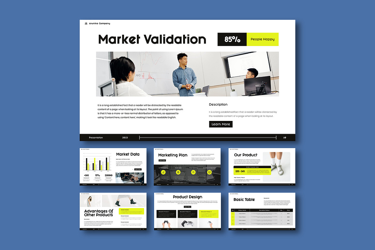 Arunika Google Slides Presentation, a Presentation Template by VanillineGraph (Photo 4 of 6)