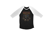 Raglan 3/4 Sleeve Shirt Mockups, a Shirt Mockup by Clint English (Thumbnail 3 of 3)