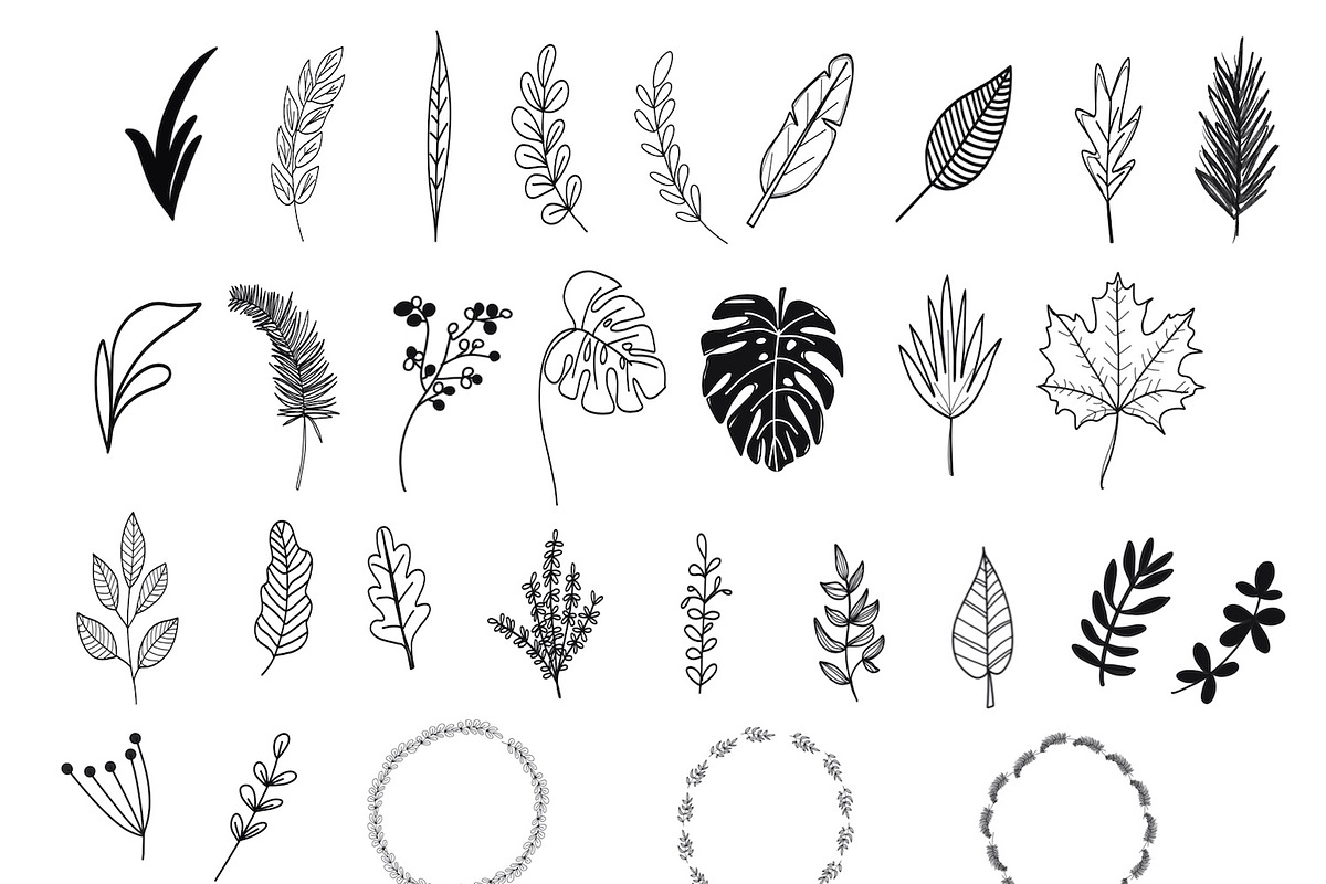 Tropical Leaves Stamps | Procreate, a Brush Add-On by OkayAnnie Designs (Photo 6 of 7)