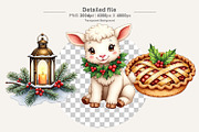 Cozy Farmhouse Christmas Clipart, an Illustration by Artnoy (Thumbnail 4 of 8)