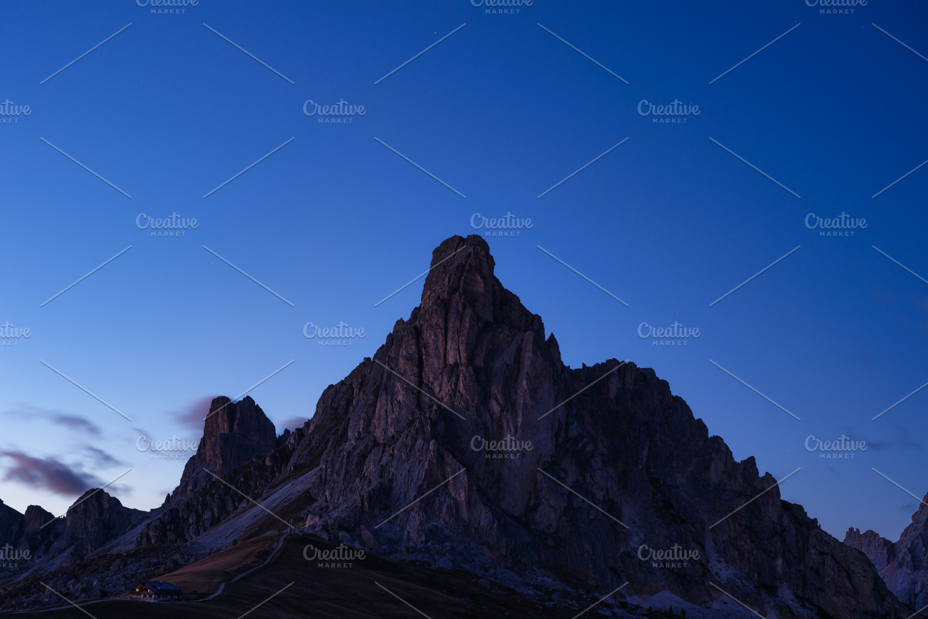 Mountains silhouette and high cliffs, a Nature Photo by Landscape and travel