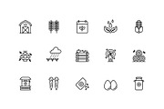 Farming creative icon set, an Outline Icon by Vector Squad (Thumbnail 3 of 4)