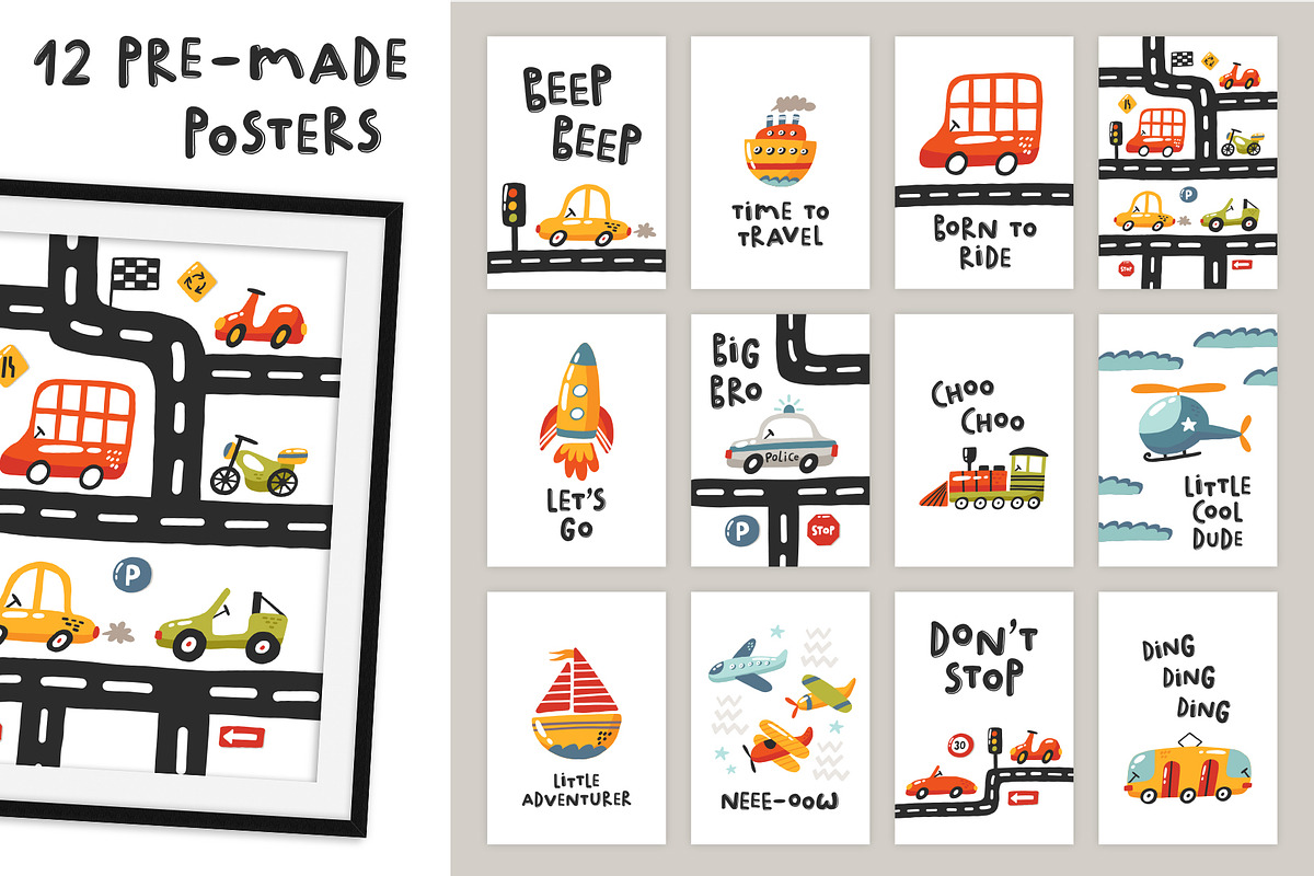 Kids transport collection, a Graphic by Murvin (Photo 7 of 15)