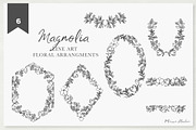 MAGNOLIA - Watercolor & Line Art, a Texture Illustration by Momo Studio (Thumbnail 8 of 14)