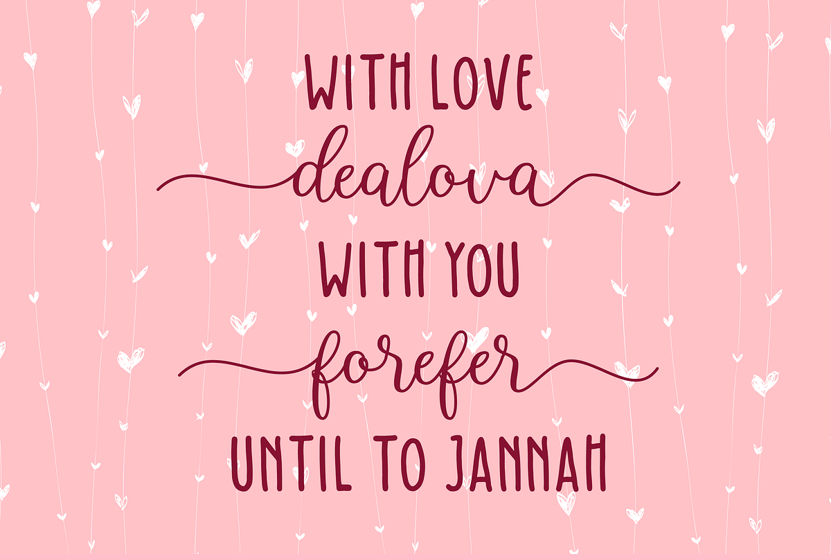 Denalova - Lovely Script preview 6