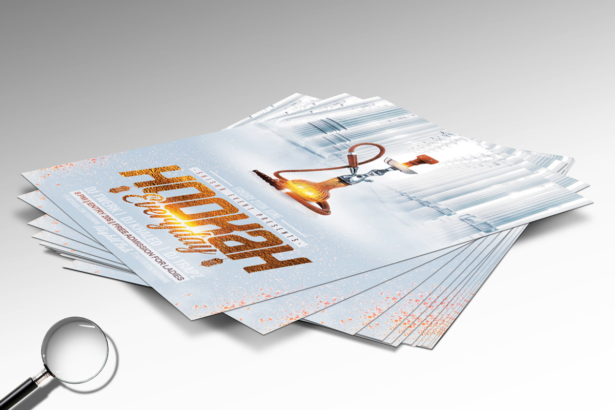 Hookah Everyday | 6 Flyer Designs, a Flyer Template by GIGA-TEMPLATE (Photo 10 of 13)