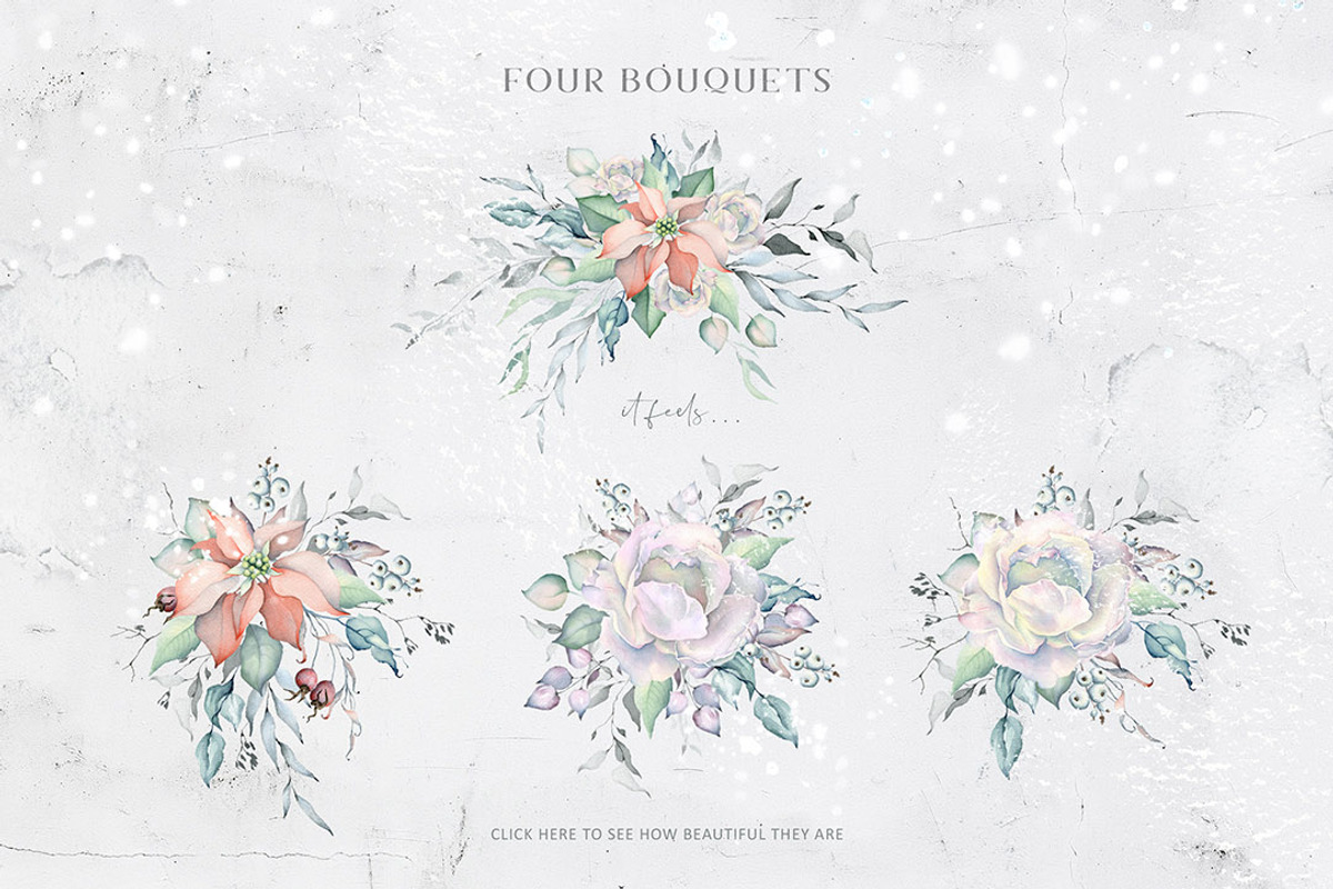 Winter Watercolors&Alphabets, a Decorative Illustration by Eva Katerina (Photo 4 of 23)