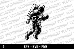 Illustration of an spaceman. Spacema, a Person Illustration by Vectorhight