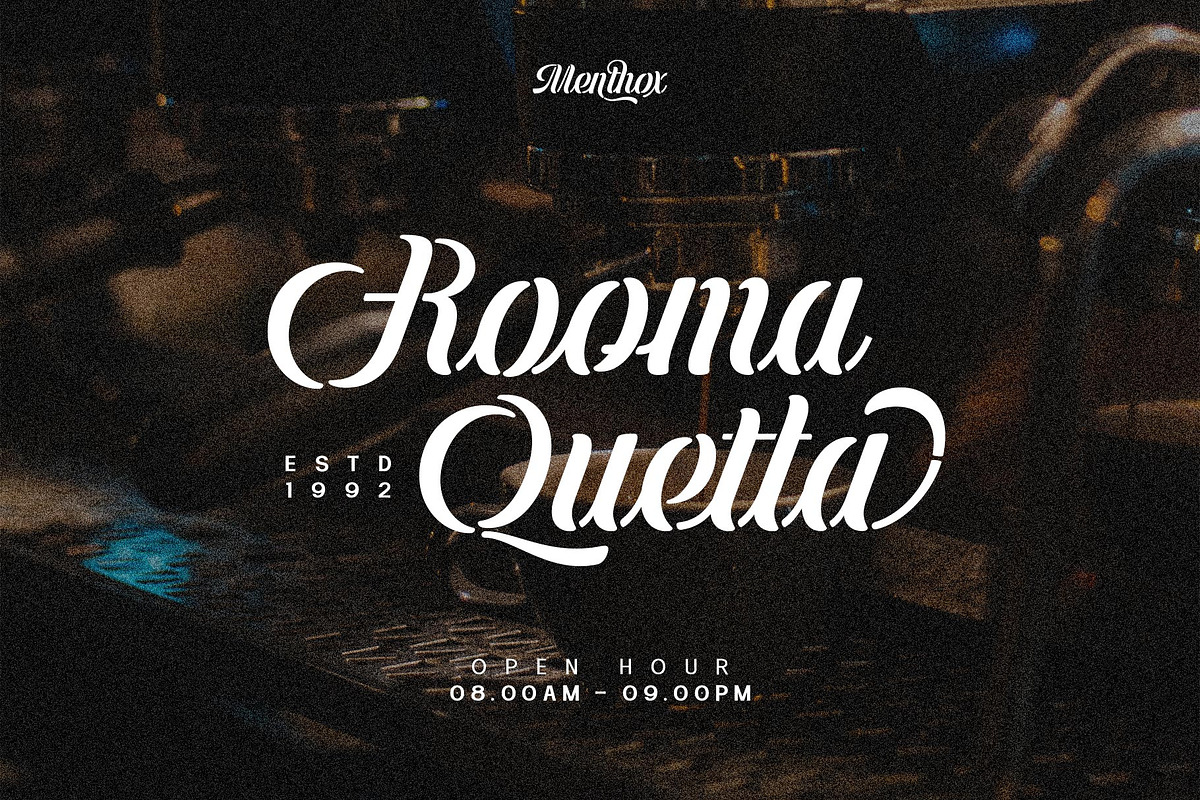 Menthox Typeface, a Script Font by alit design (Photo 11 of 15)