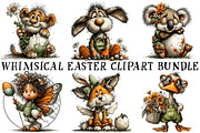 Whimsical Easter Clipart Bundle, an Illustration by OK Design (Thumbnail 2 of 6)