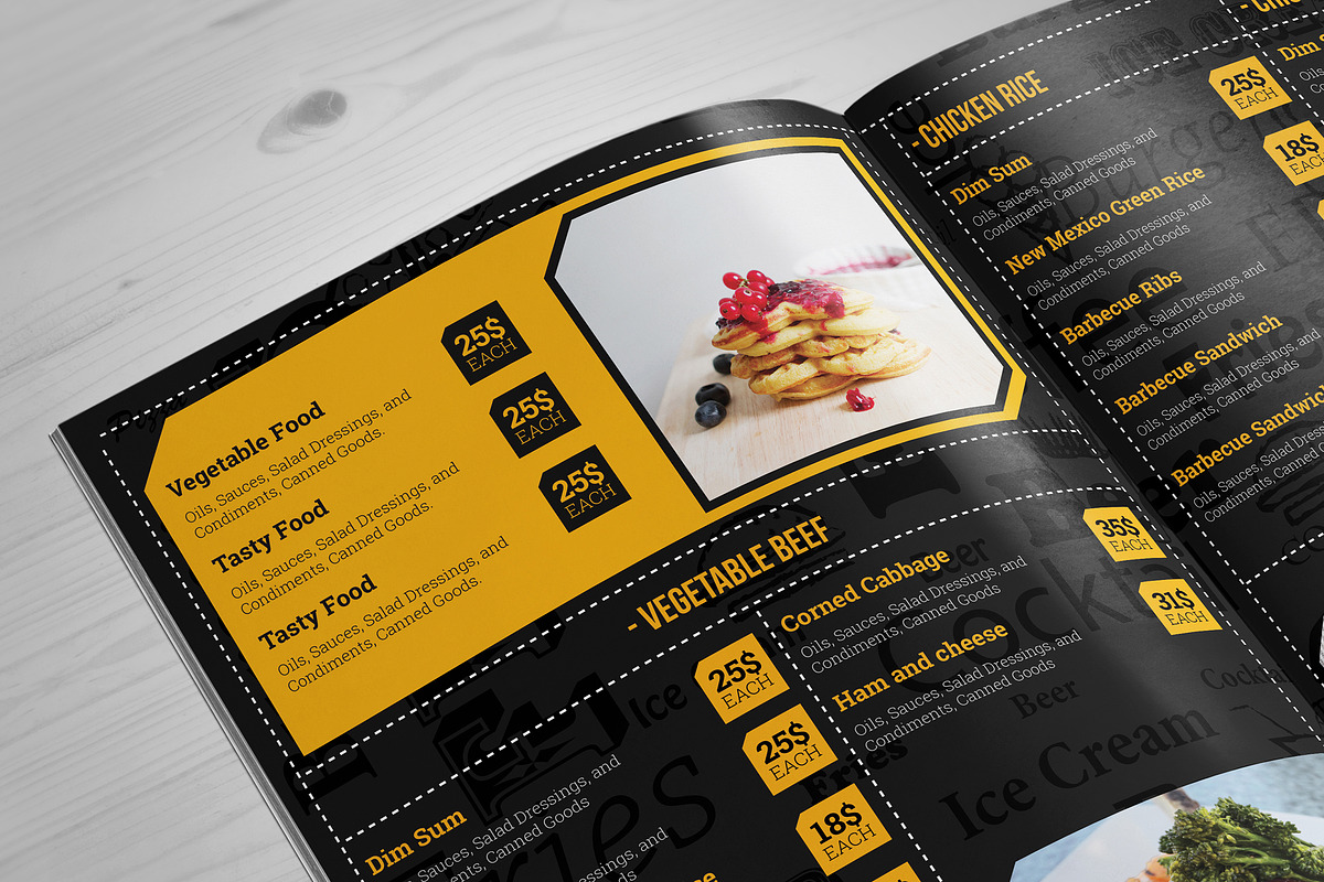 Special Food Menu Brochure -12 Pages, a Brochure Template by ZAAS (Photo 6 of 9)
