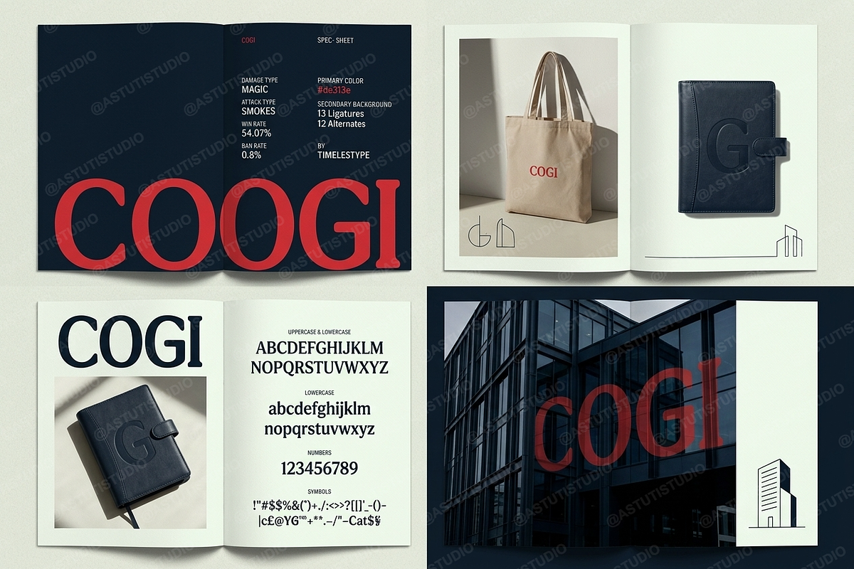 Cogi - A Refined Modern Serif Typefa, a Serif Font by Astuti Studio (Photo 7 of 23)