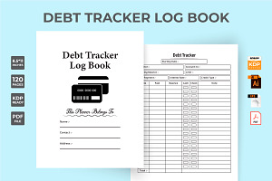 Debt Tracker Log Book KDP Interior