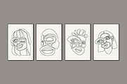 Abstract Face Printable Wall Art, a Background Graphic by C Design Studio (Thumbnail 13 of 16)