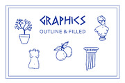 Ancient Greek Illustrations bundle, an Illustration by Lisa Mill (Thumbnail 5 of 8)