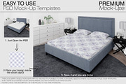 Bedding Mockups - Duvet Sheet Shams, a Product Mockup by mock-ups (Thumbnail 17 of 22)