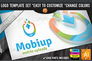 Arrows Download Upload Mobile Logo, a Branding & Logo Template by joyologo (Thumbnail 1 of 3)