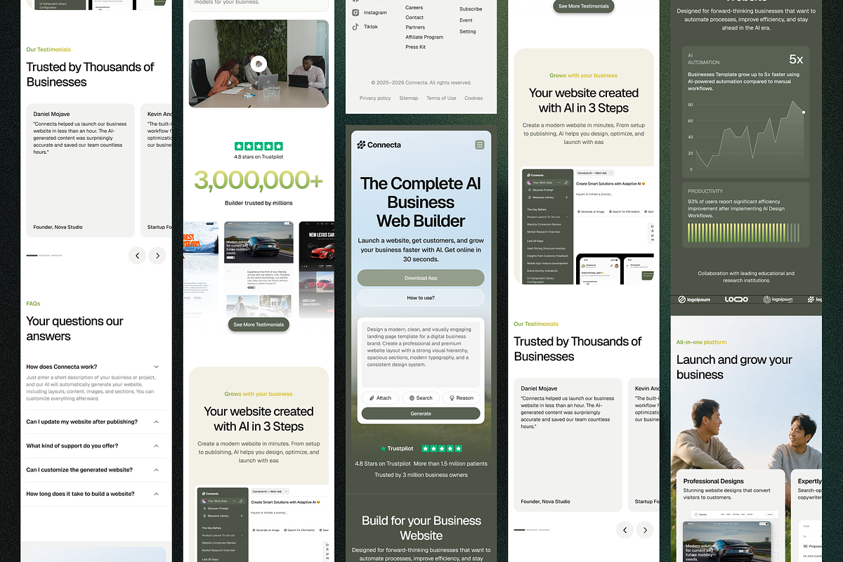 Connecta - AI Bussines Website, a Landing Page Template by SundayWorkTeam (Photo 3 of 6)