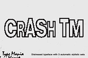 Crash TM – Automatic Trashed Font, a Sans Serif Font by Type Mania (Thumbnail 1 of 10)