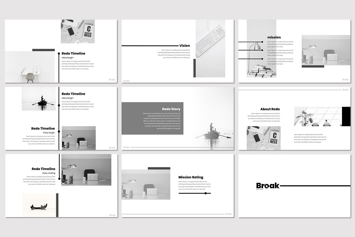 Redo - Powerpoint Template, a Presentation Template by inspirasign