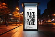 Bus Stop Poster Mockup, an Advertising Mockup by dpi (Thumbnail 9 of 12)