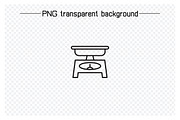 Weight Scale Icons Line Set, an Outline Icon by Designfour (Thumbnail 5 of 7)