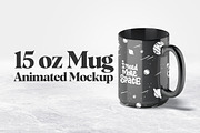 15oz Mug Animated Mockup, a Cups & Container Mockup by rebrandy (Thumbnail 1 of 12)