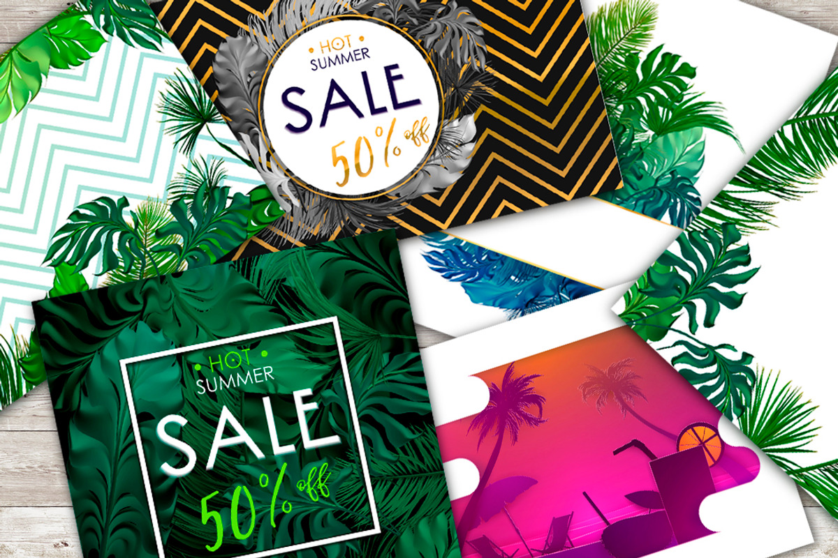Tropical Life (vector + PSD,PNG), a Decorative Illustration by Gluiki (Photo 6 of 10)